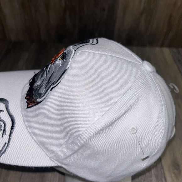 Waving USA American Bald Eagle White Embroidered Baseball Cap Hat 100% Cotton - Picture 9 of 11